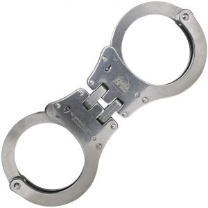 Police Force Tactical Stainless Hinged NIJ Handcuff