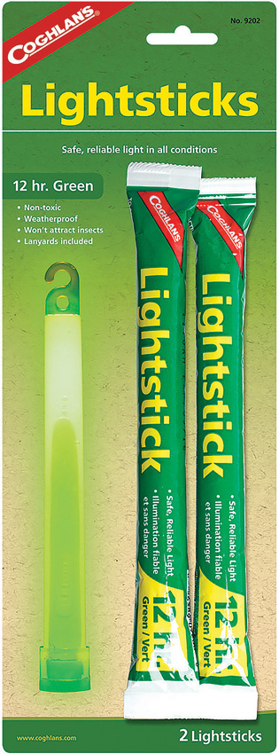 Coghlan's Lightsticks Green 2pk