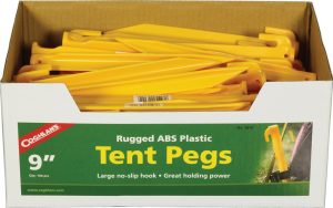 Coghlan’s Tent Pegs ABS 9in 100pk