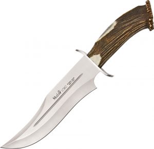 Muela Lobo Bowie Knife Crown Stag (9″)