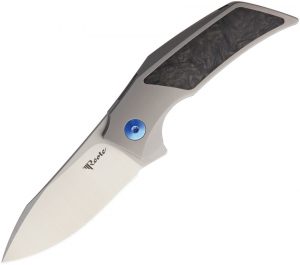Reate Knives T2500 Framelock Marble CF (2.5″)