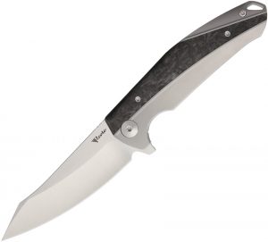 Reate Knives K1 Framelock Satin Marble CF (3.88″)