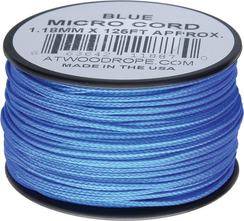Atwood Rope MFG Micro Cord 125ft Blue