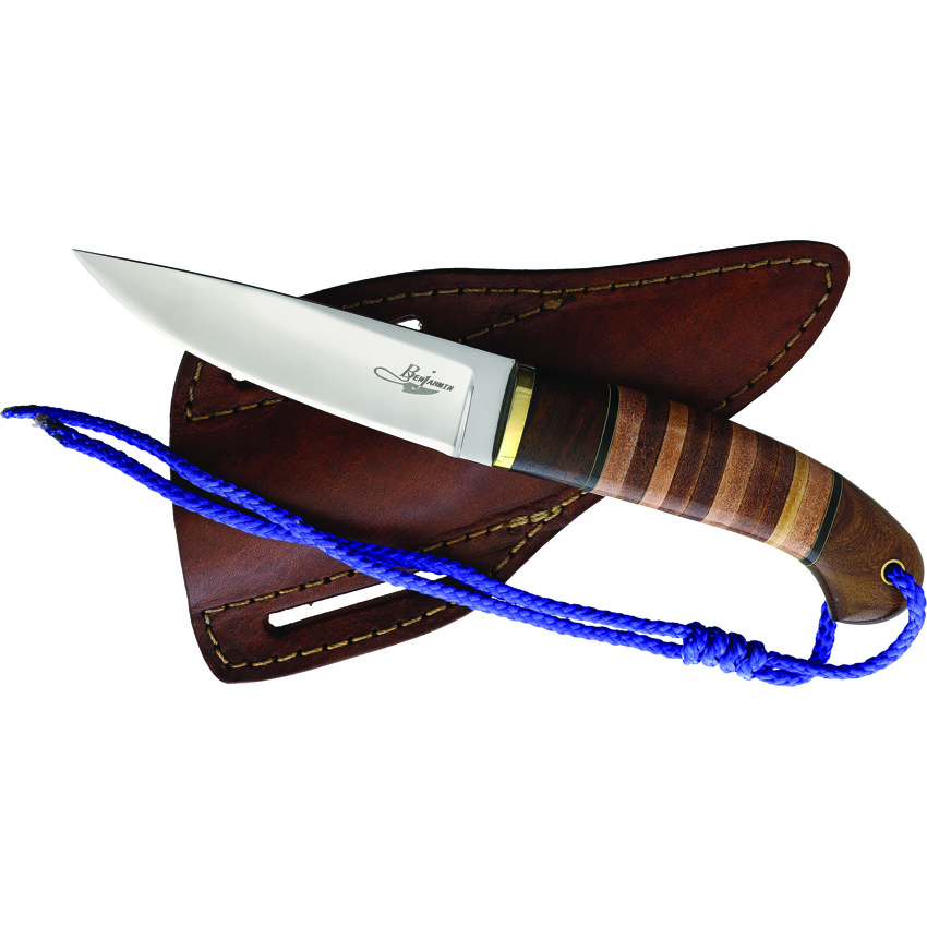BenJahmin Knives Stacked Leather Hunter (4.25")