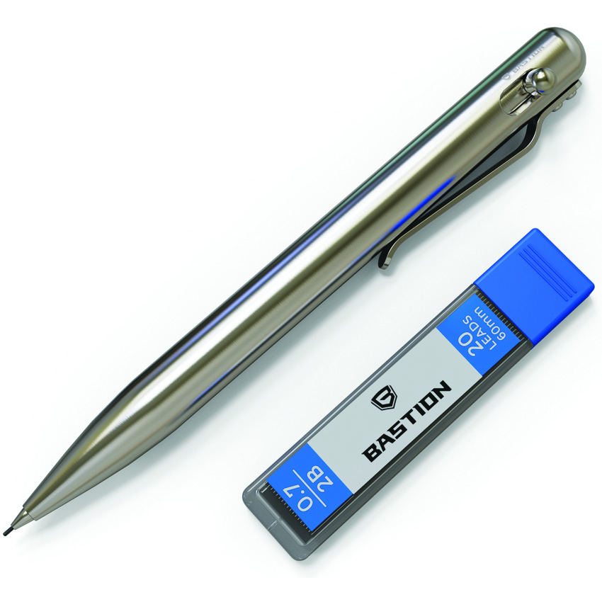 Bastion Bolt Action Pencil Stainless Bastion Bolt Action Pencil Stainless