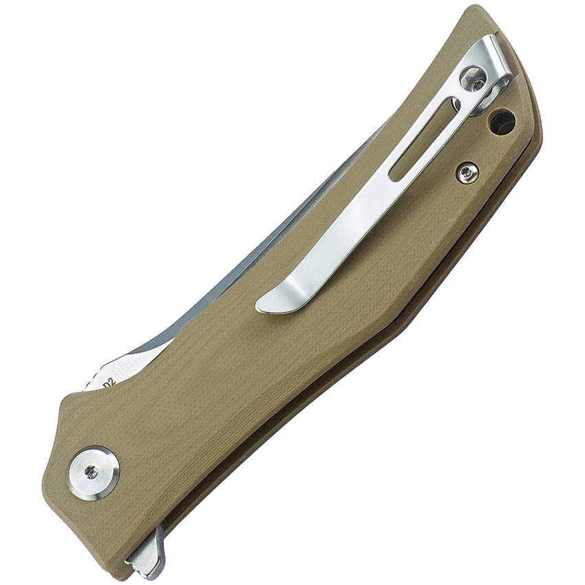 Bestech Scimitar , Bestech Scimitar Linerlock Knife Tan (3.75")