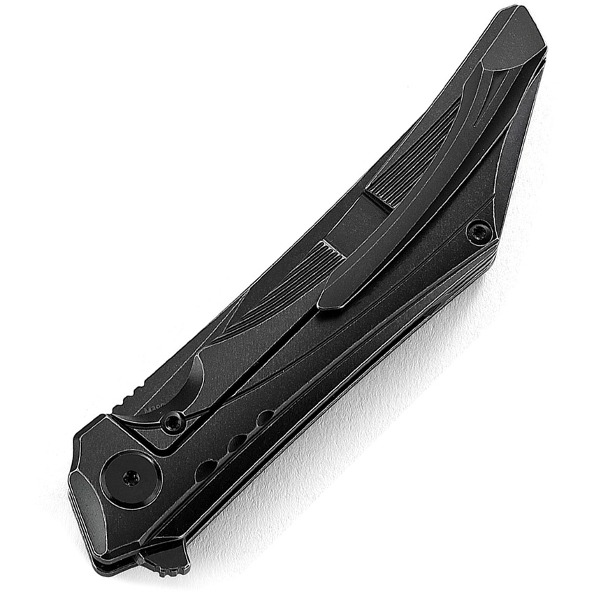 Bestech Kamoza ,Bestech Kamoza Framelock Knife Black (3.63")