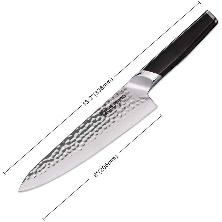 Coolhand Chef's Knife Ebony Handle (8")