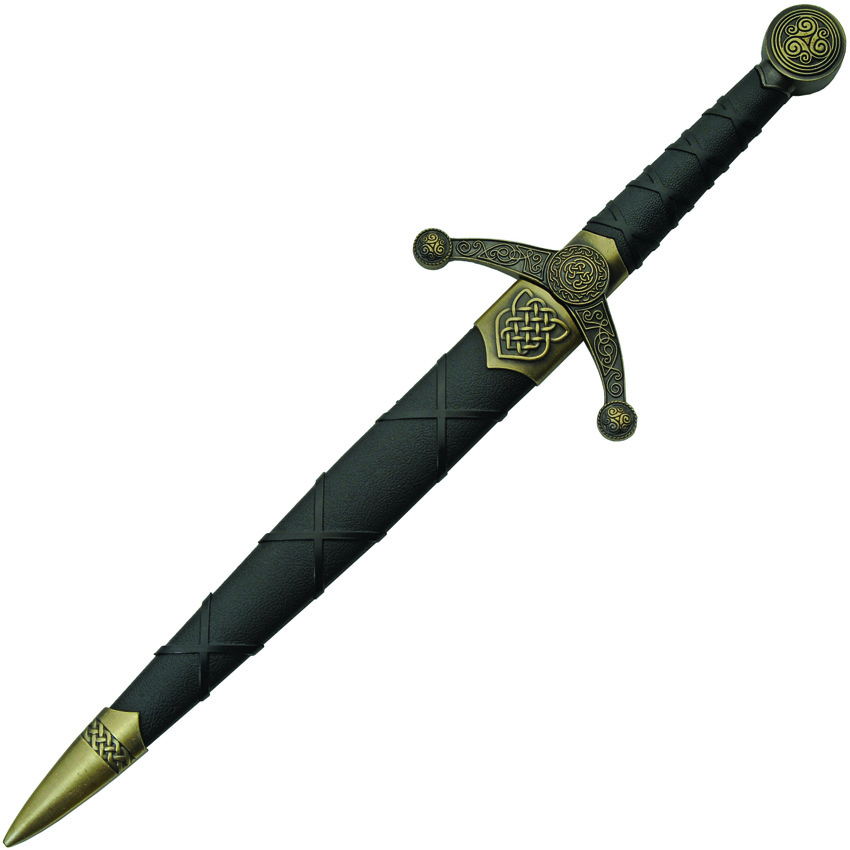 China Made Celtic Knot Dagger Gold (9.5")
