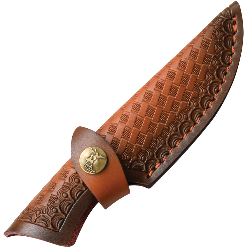 Elk Ridge Hunter ,Elk Ridge Hunter Brown Damascus (3.63")