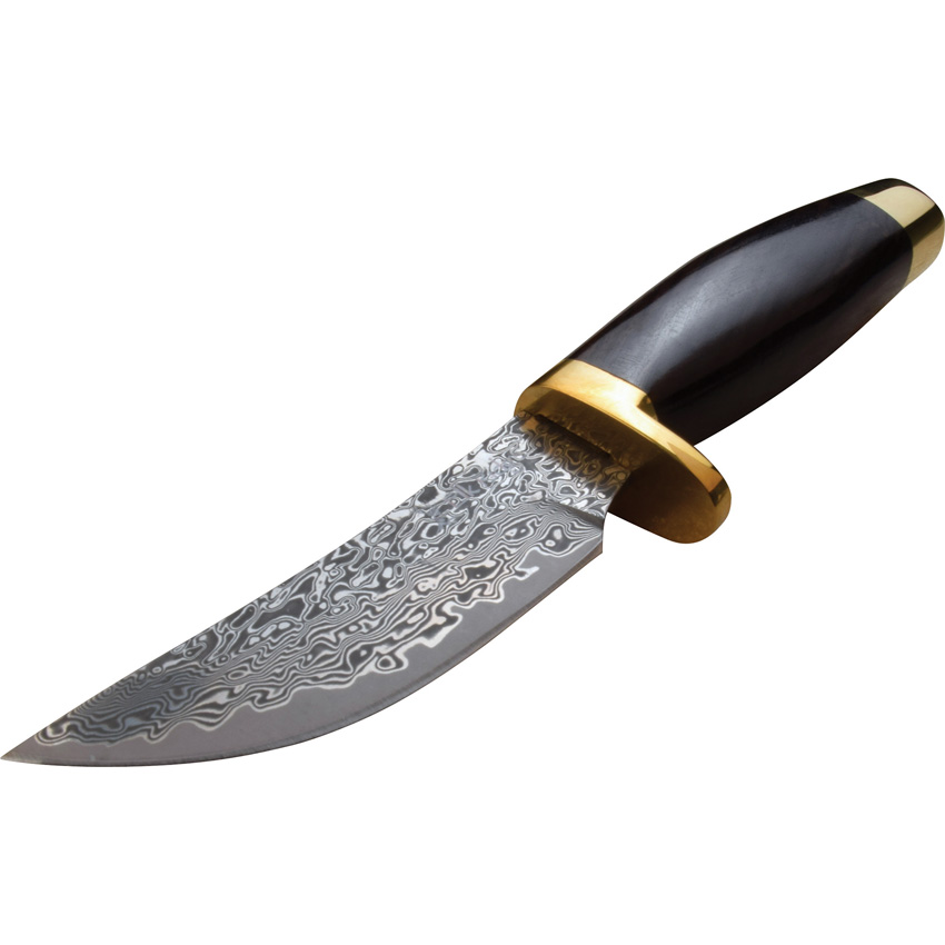 Elk Ridge Hunter ,Elk Ridge Hunter Brown Damascus (3.63")