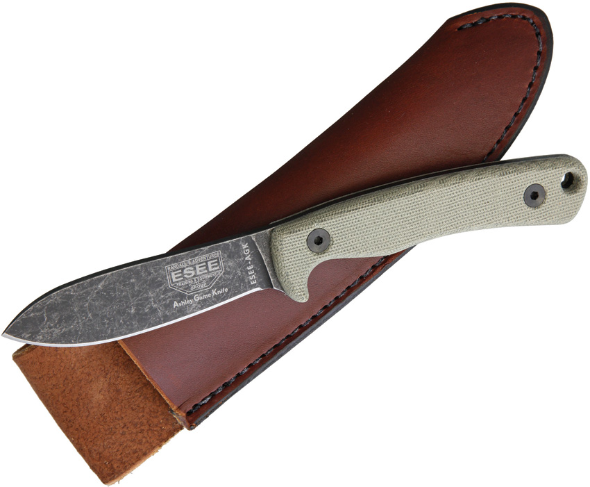 ESEE Ashley Emerson Game Knife Green (3.5″) ESEE Ashley Emerson Game Knife Green (3.5″)