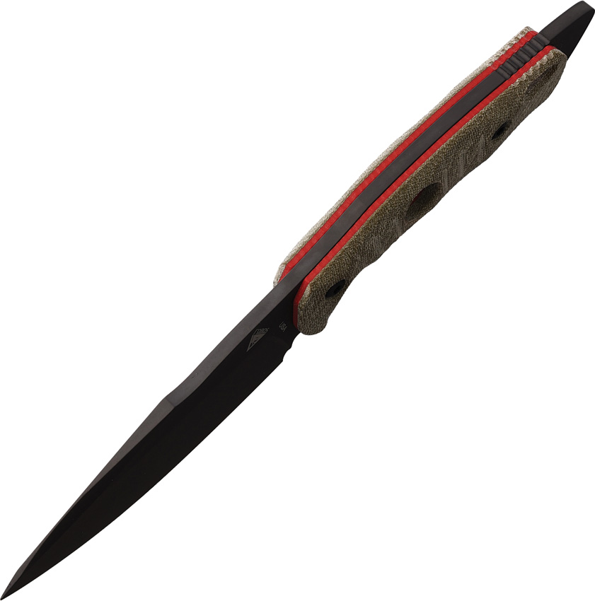 Fobos Knives Alaris Fixed Blade Grn/Red (5")