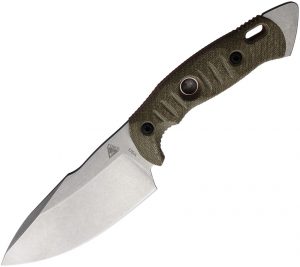 Fobos Knives Alaris Fixed Blade Grn/Org (5″)