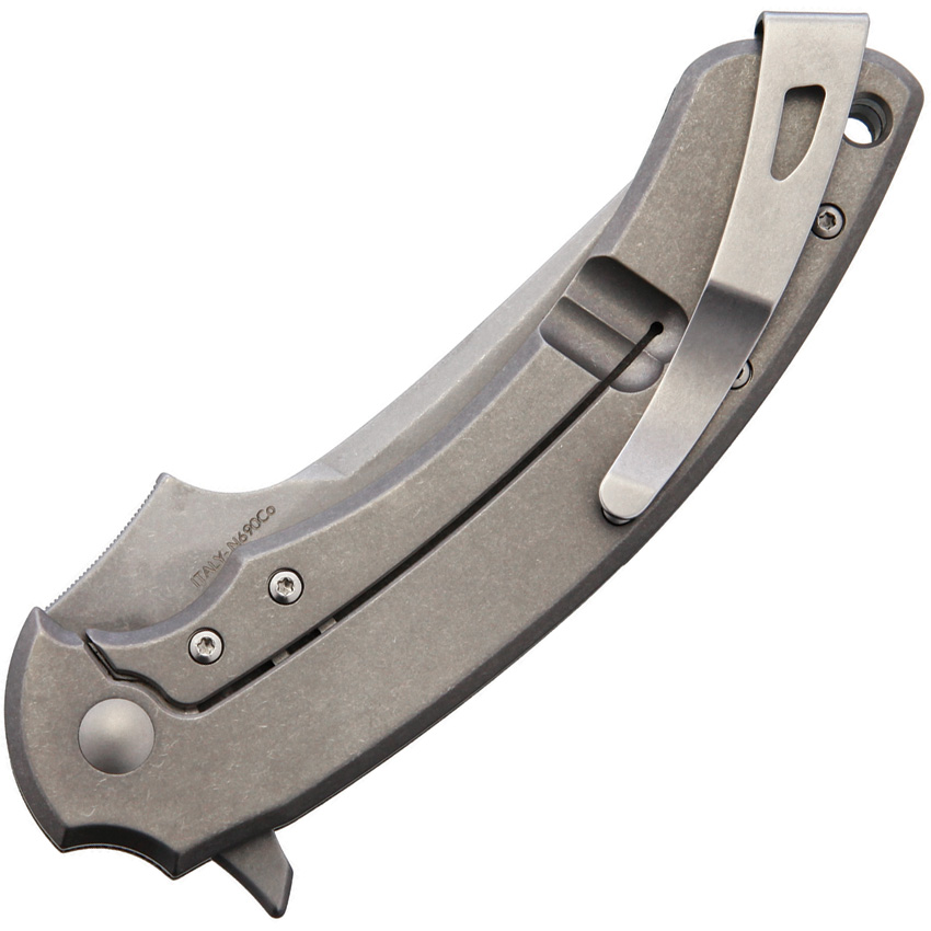 Fox Geco Knife , Fox Geco Knife Green Micarta (3.25")