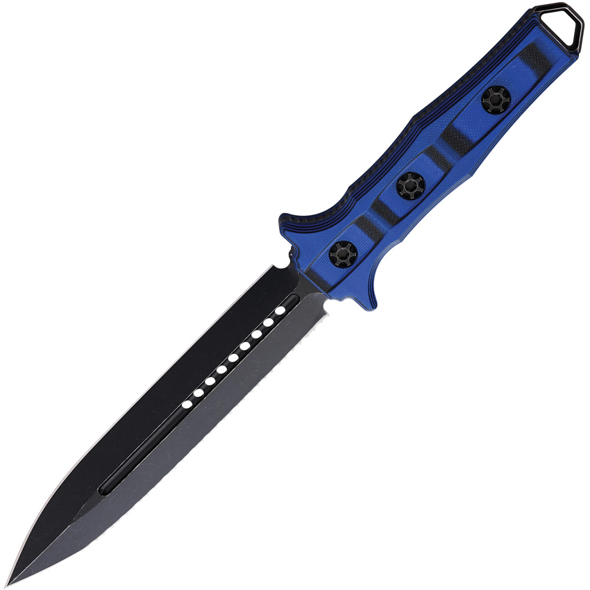 Heretic Knives Nephilim Fixed Blade Blue/Blk (6.75")