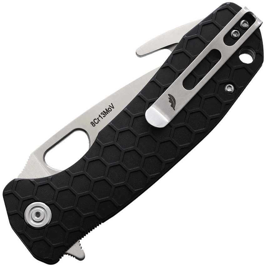 Honey Badger Knives Large Hook Linerlock Black (3.75") Honey Badger Knives Large Hook Linerlock Black (3.75")