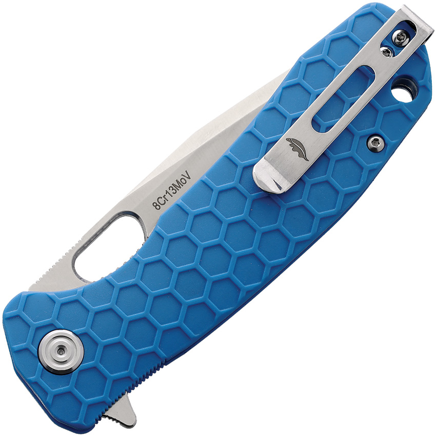 Honey Badger Knives Large Linerlock Tanto Blue (3.63")