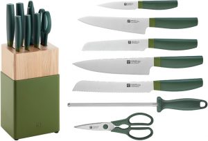 HENCKELS ZWILLING Now S 8pc Block Set Grn