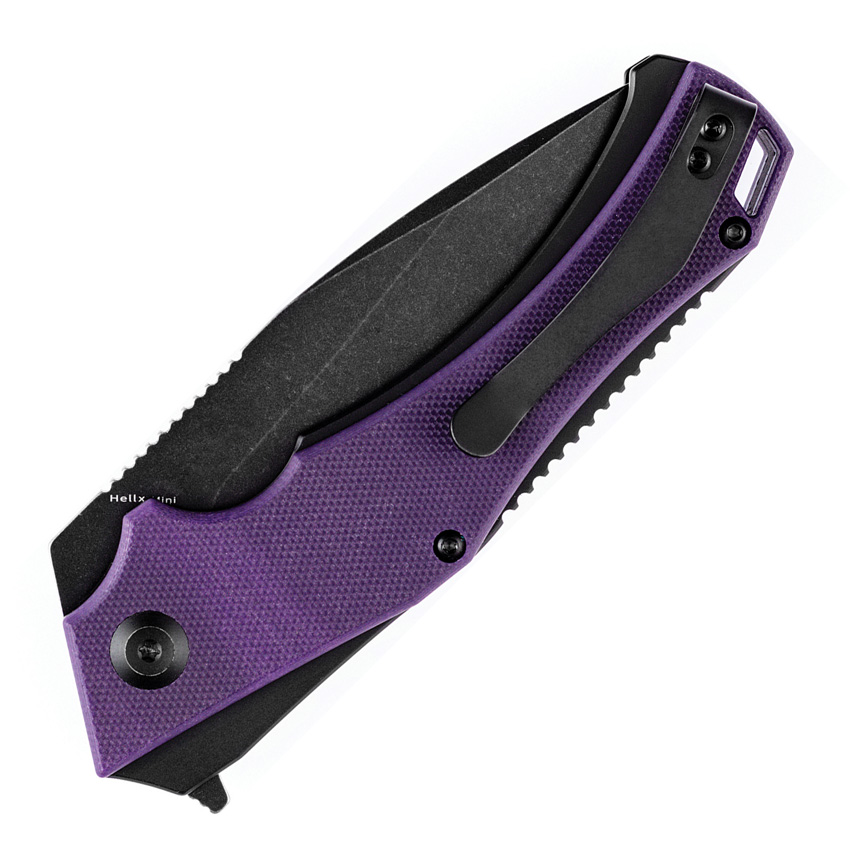 Kansept Knives Mini Hellx Linerlock Purple (3.75")