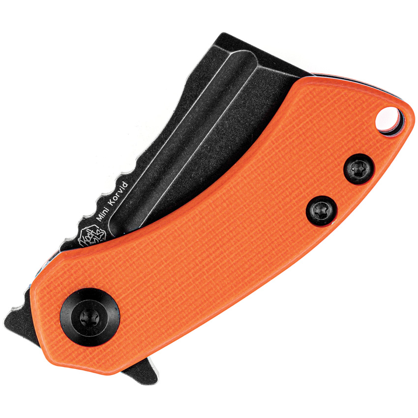 Kansept Knives Mini Korvid Linerlock Orange (1.5")