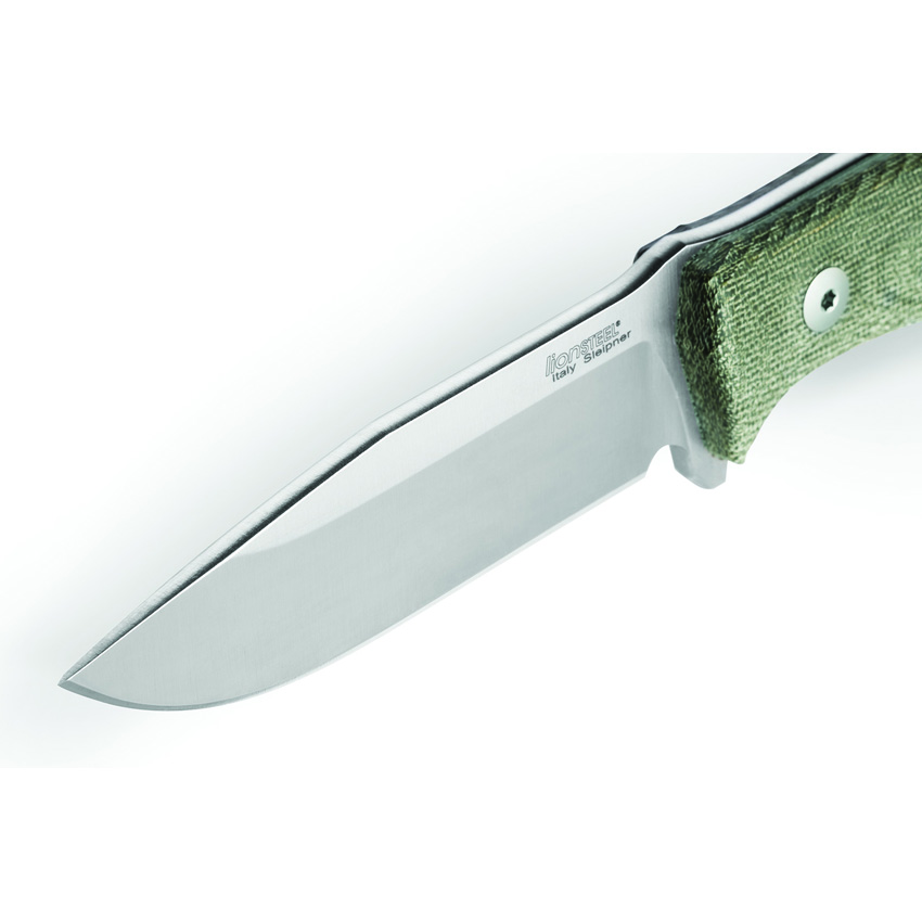 LionSTEEL M5 Fixed Blade Green Micarta (4.5")