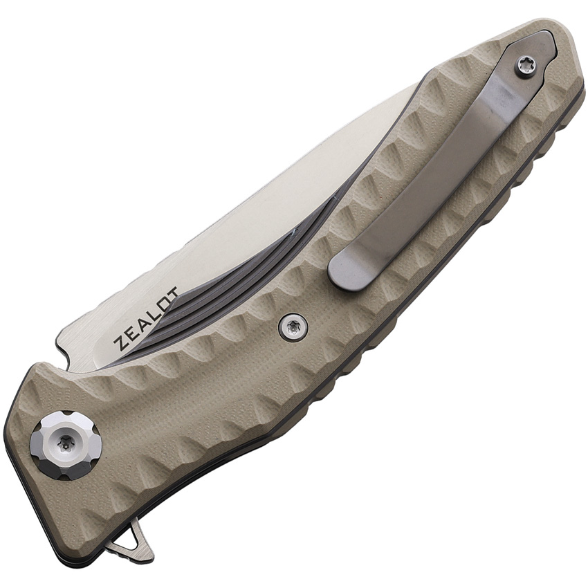 Maxace Zealot Linerlock Tan (3.88") for Sale $66.70