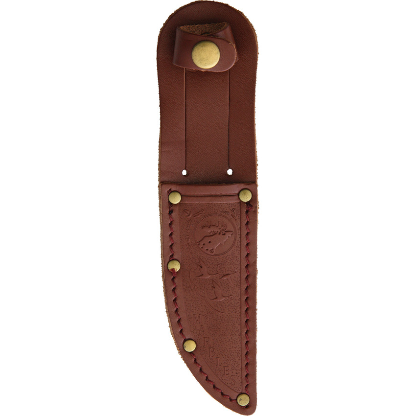 Marbles Fixed Blade Stacked Leather (4")