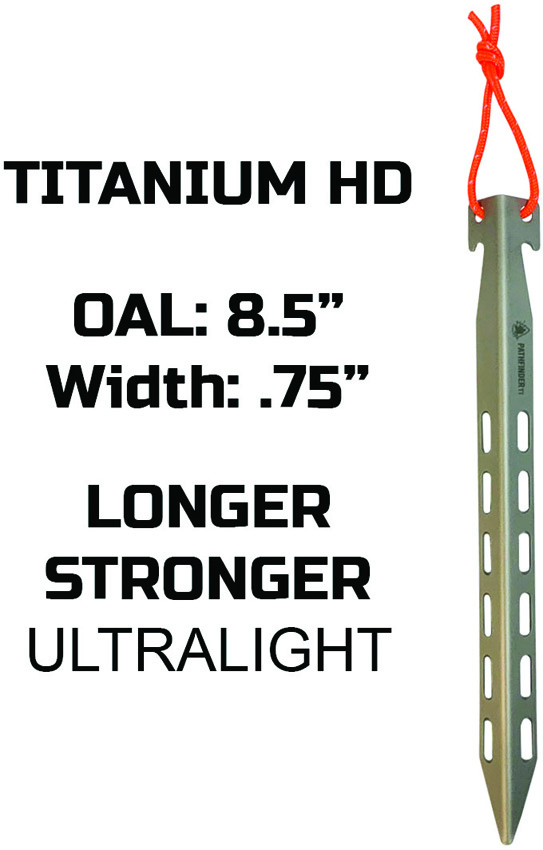 Pathfinder Titanium Tent Stake Set 8pc Pathfinder Titanium Tent Stake Set 8pc