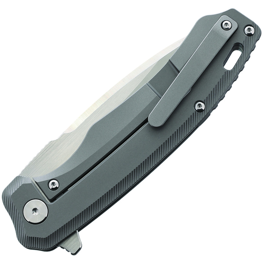 QSP Woodpecker Frame Lock Knife Gray (3.75") QSP Woodpecker Frame Lock Knife Gray (3.75")