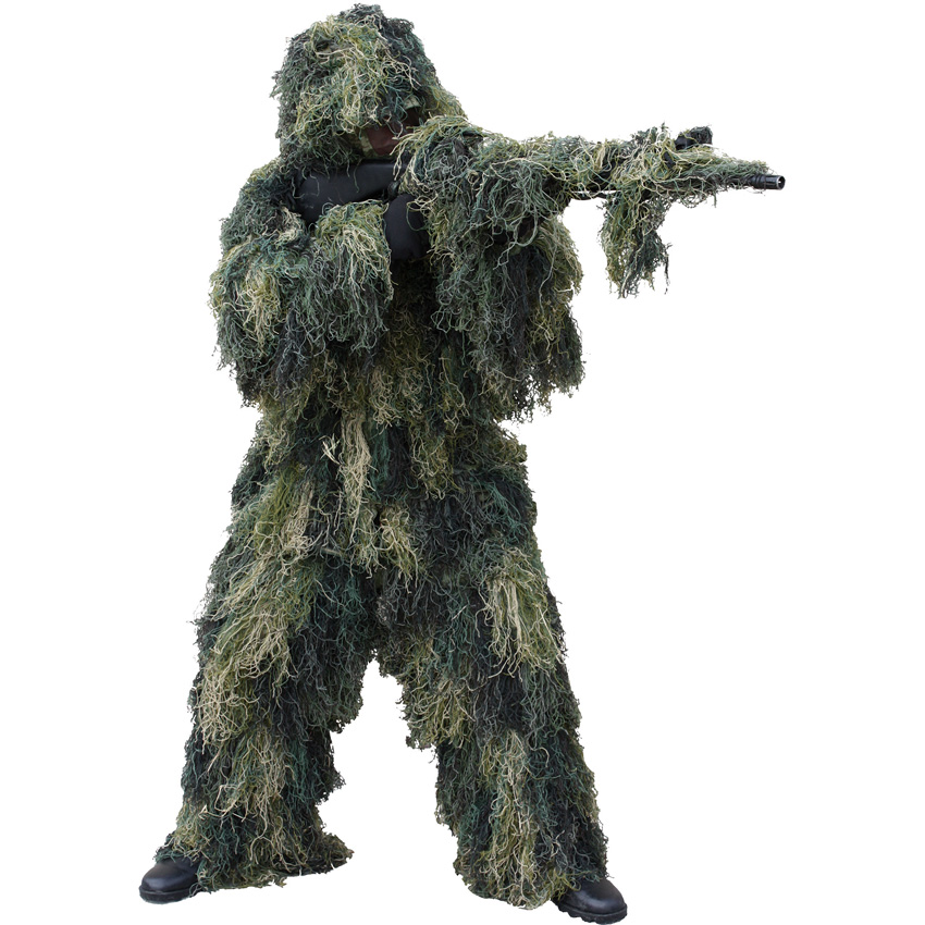 Red Rock Outdoor Gear 5-Piece Ghillie Suit Woodland Red Rock Outdoor Gear 5-Piece Ghillie Suit Woodland
