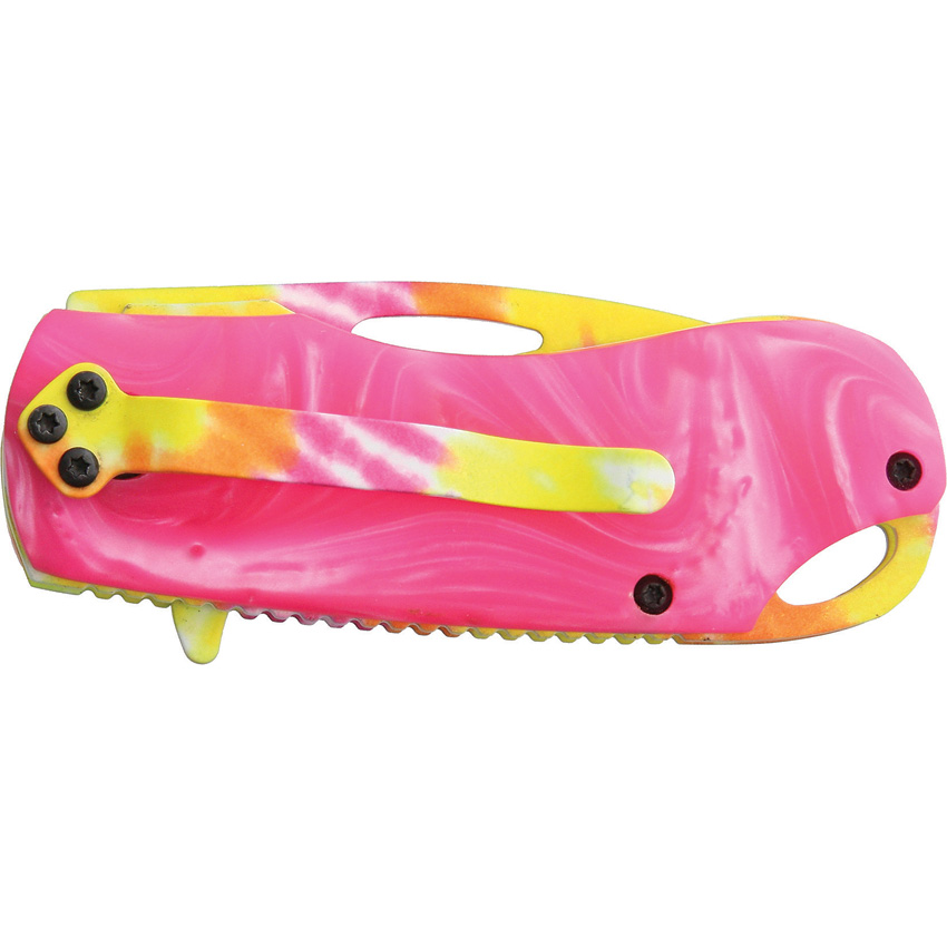 Rough Ryder Pink Tie Dyed Linerlock A/O (2.25")