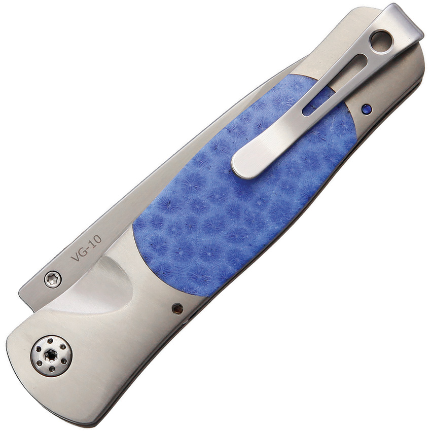 Santa Fe Stoneworks Santa Fe Stoneworks Tesoro Knife Blue Brain (2.75") for sale