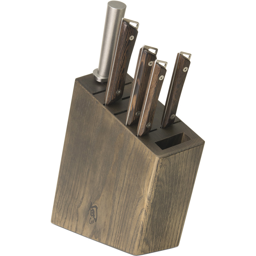 Shun Kanso Block Knife Set Wenge Wood Shun Kanso Block Knife Set Wenge Wood