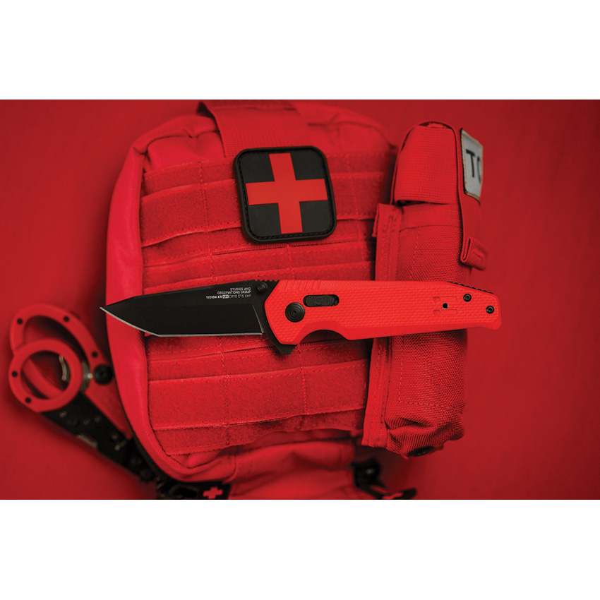 SOG Vision XR Lock LTE Red (3.38") SOG Vision XR Lock LTE Red (3.38")