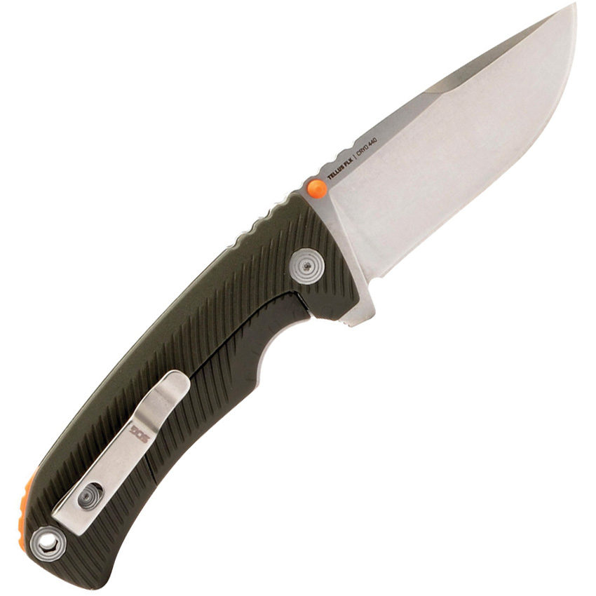 SOG Tellus Framelock Knife Green (3.5") SOG Tellus Framelock Knife Green (3.5")