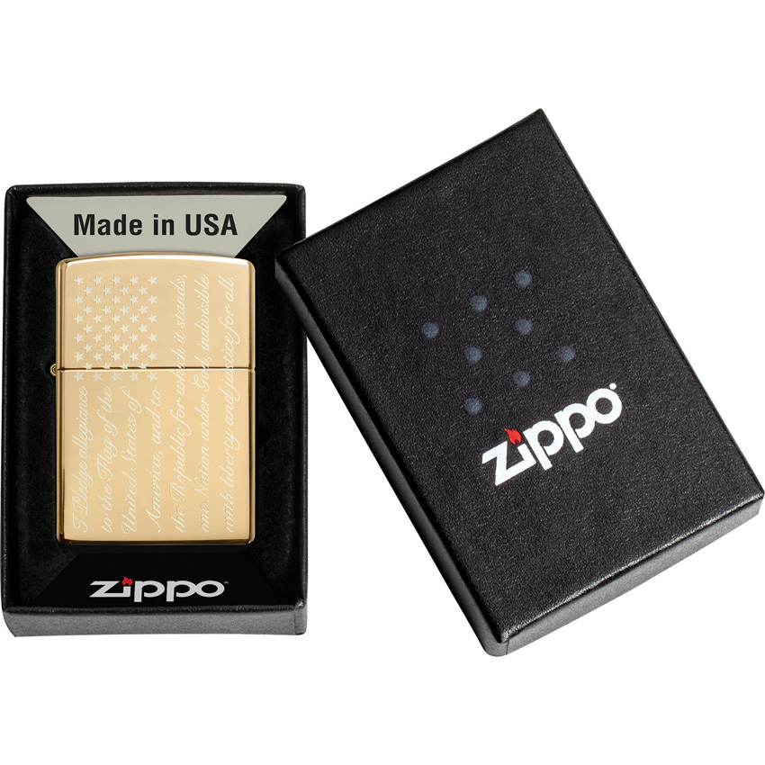 Zippo Pledge Of Allegiance Lighter