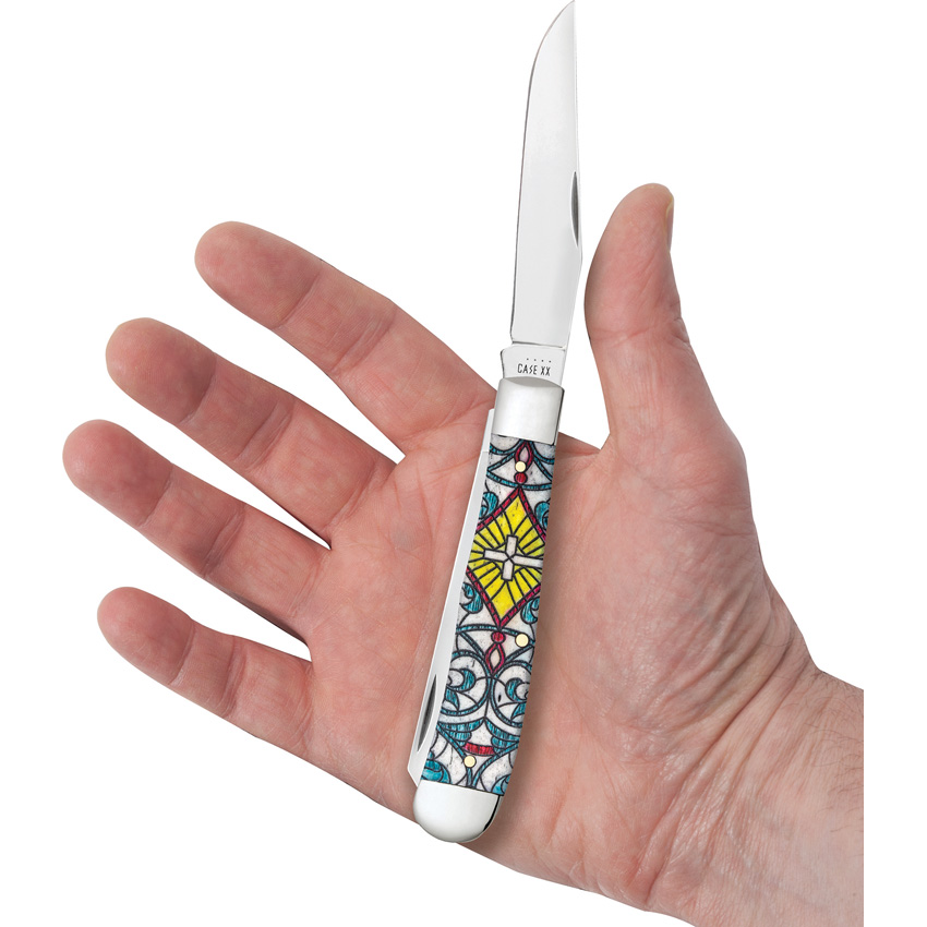 Case Cutlery Trapper Stained Glass