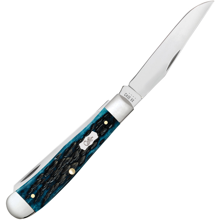 Case Cutlery Trapper Med Blue Peach Seed
