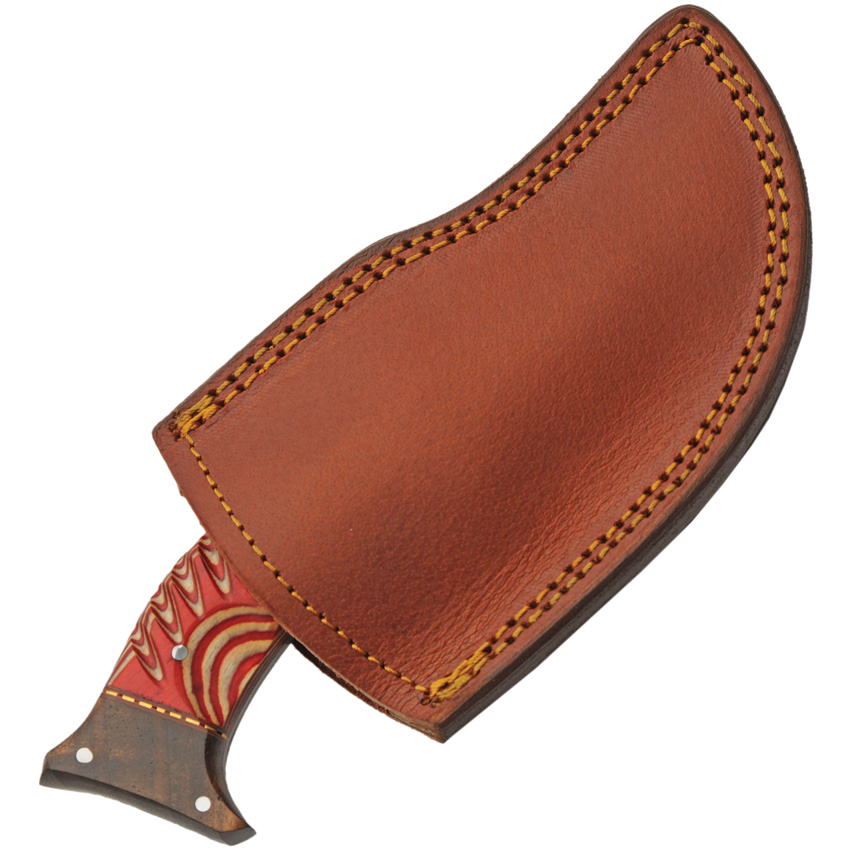 Damascus Small Hunter Red (3.5")