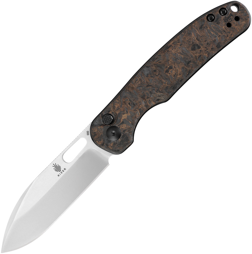 Kizer Cutlery Hic-Cup Button Lock