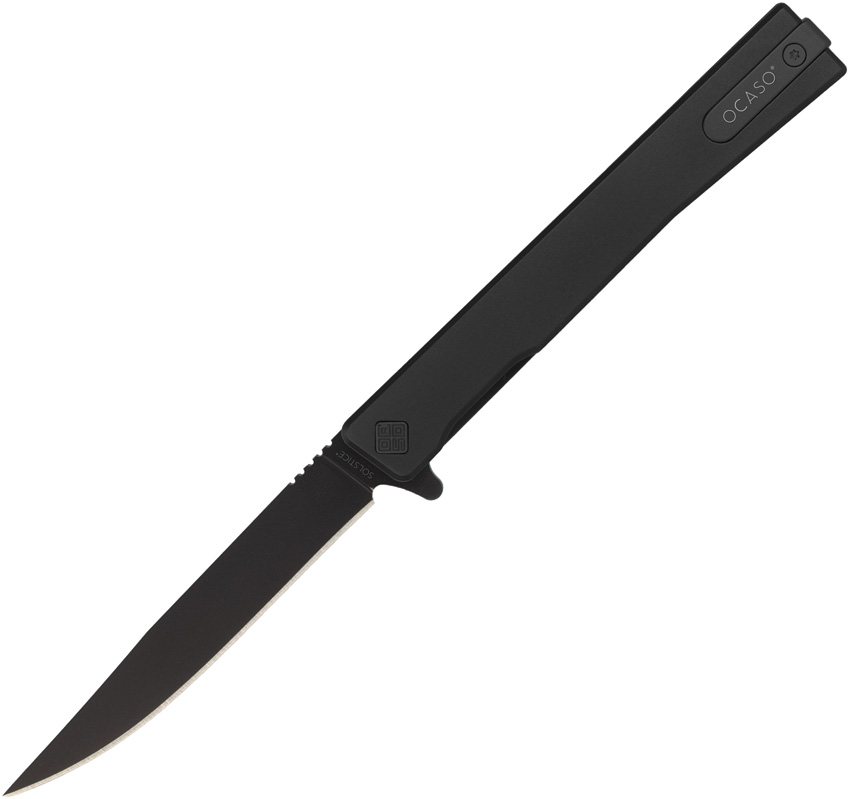 Ocaso Solstice,Ocaso Solstice Linerlock, Ocaso Solstice Linerlock Knife Black Ti (3.5")