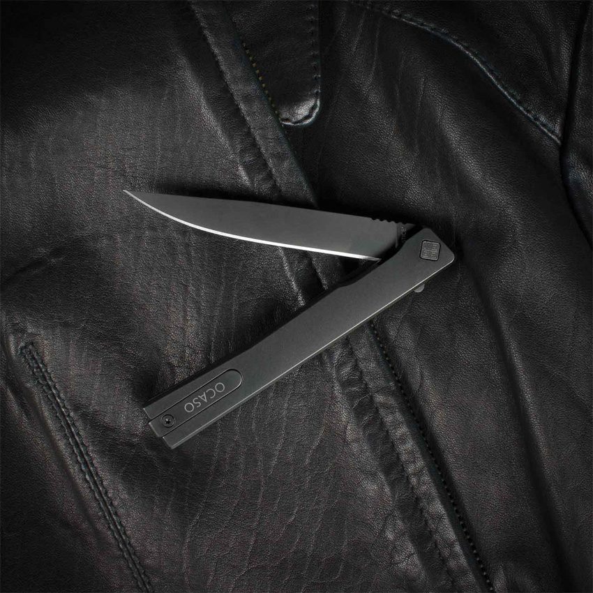 Ocaso Solstice,Ocaso Solstice Linerlock, Ocaso Solstice Linerlock Knife Black Ti (3.5")