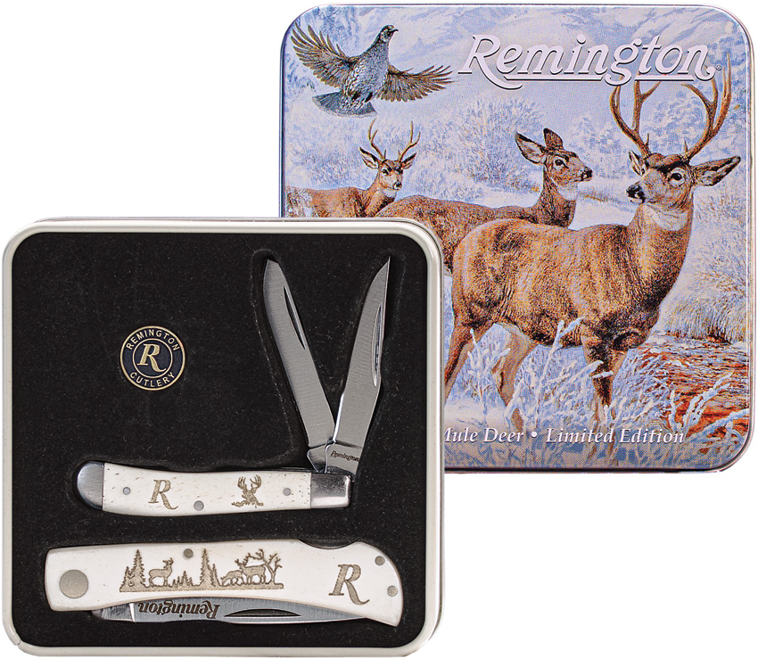 Remington Mule Deer Tin Set