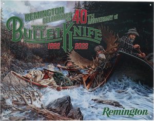 Remington 40th Anniversary Tin Sign