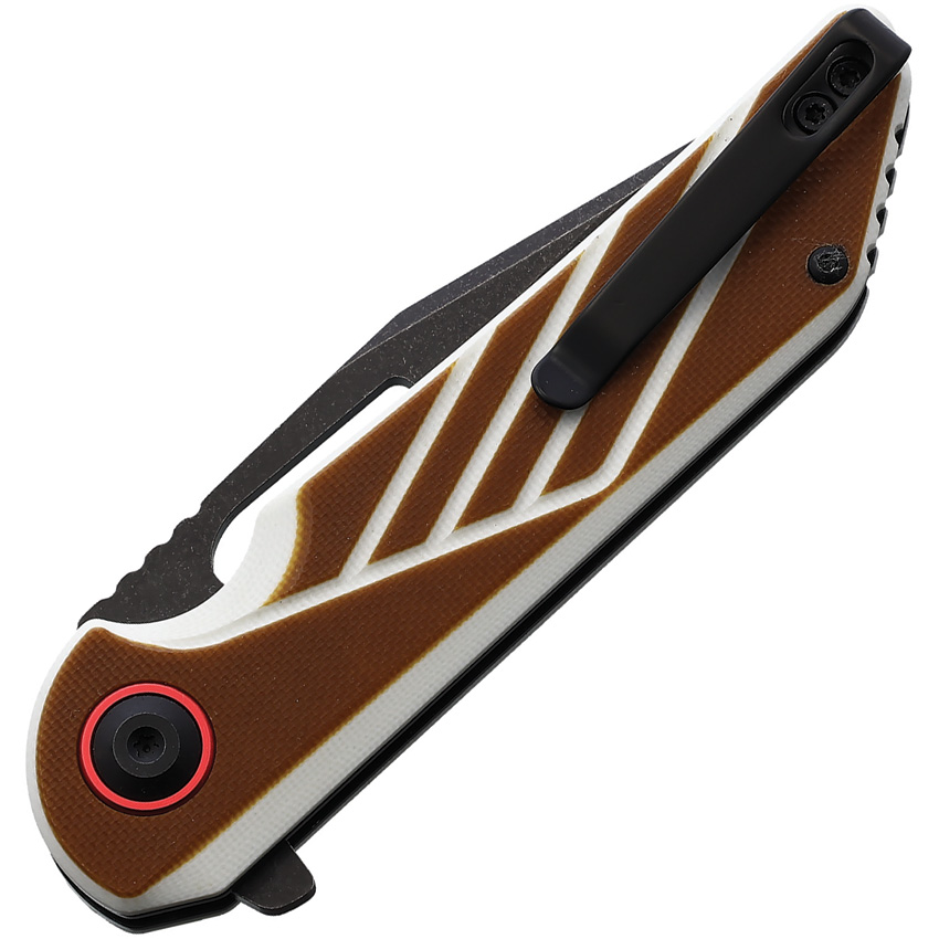 Rough Ryder Linerlock A/O White/Brown (3")