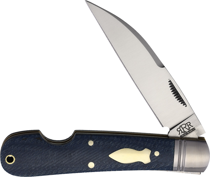 Rough Ryder Reserve Easy Open Sway Blue Micarta