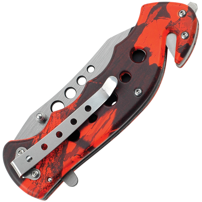Tac Force Rescue Linerlock A/O Red