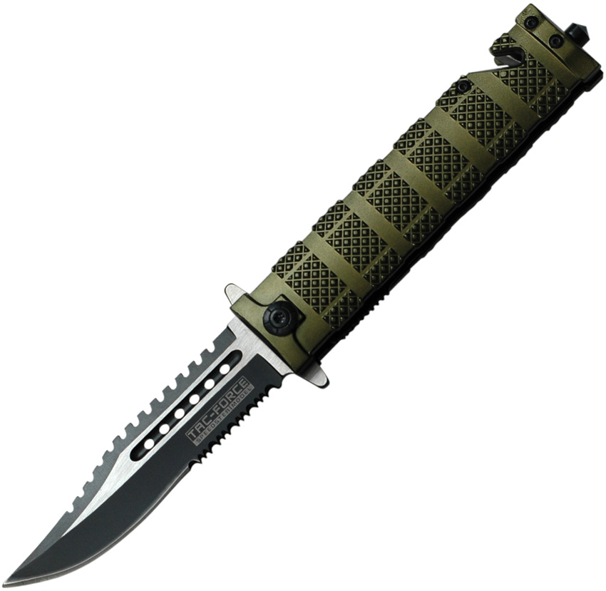 Tac Force Knurled Rescue Linerlock A/O (3.5")