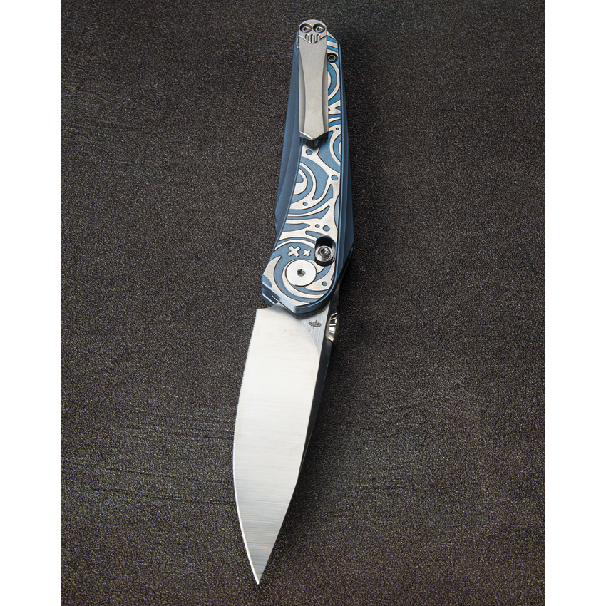 Bestech Mothus Bar Lock Knife Blue/Silver (3.5")